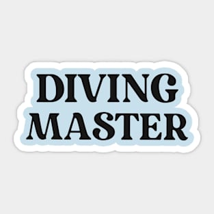 DIVING MASTER Sticker